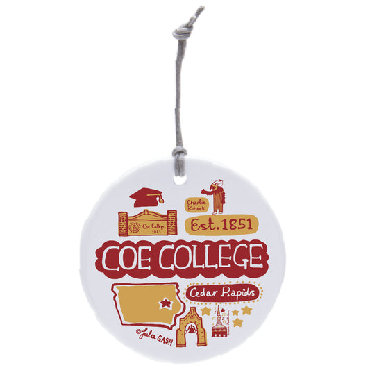 JG CERAMIC CIRCLE ORNAMENT