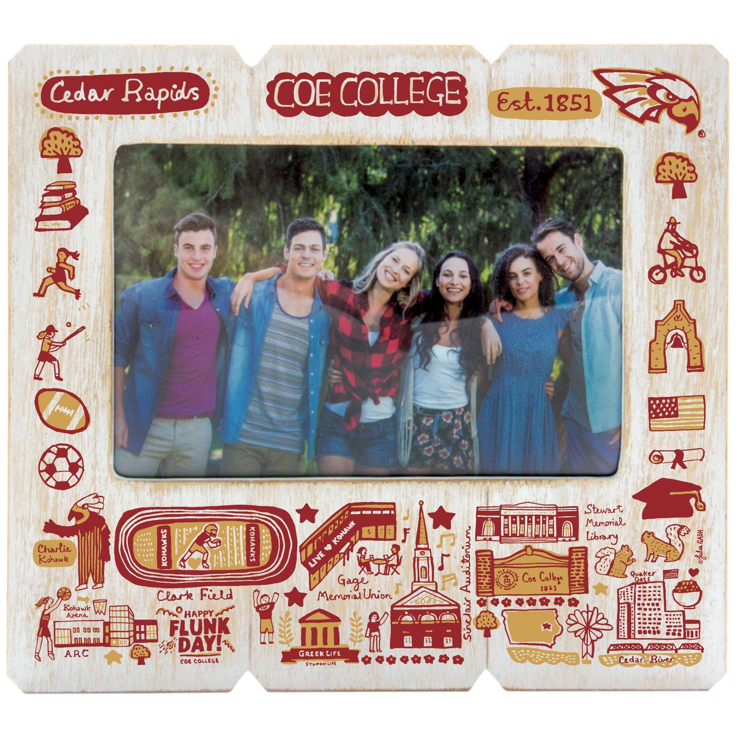 JG DISTRESSED WOOD FRAME