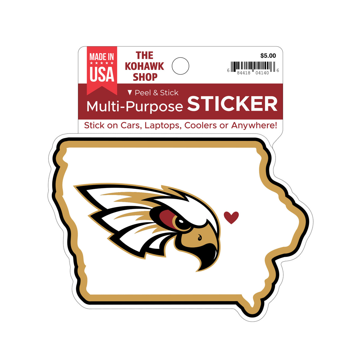 Hb State Sticker STATE STICKER – The Kohawk Shop