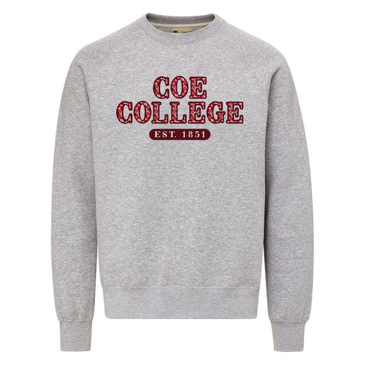 VINTAGE FLEECE FLOWER CREW 26