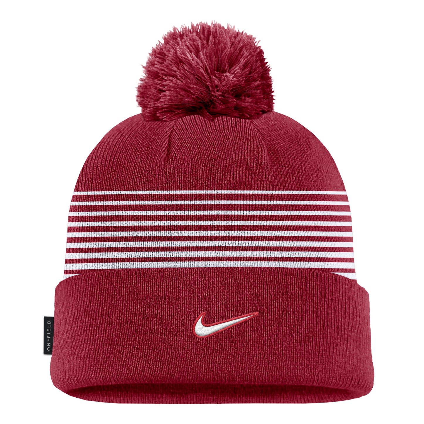 NIKE PEAK STRIPED BEANIE/POM