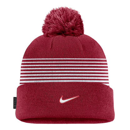 NIKE PEAK STRIPED BEANIE/POM