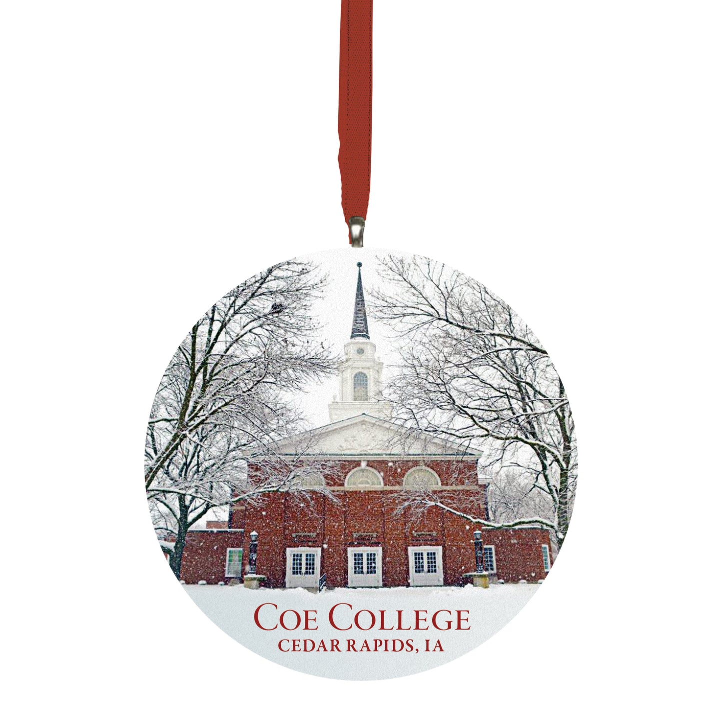 RD GLASS ORNAMENT